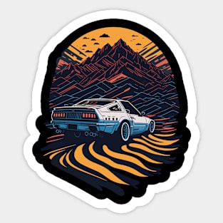 Ford Mustang Vintage Car Sticker